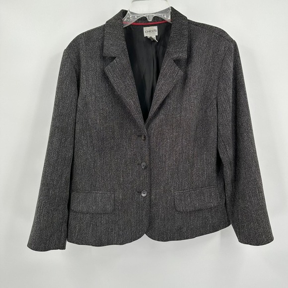 Chico's Jackets & Blazers - Chicos Womens Minimalist Old Money Blazer Size 3 US XL Jacket Corporate Office